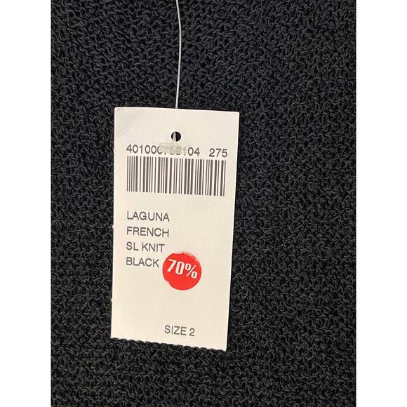 Chico’s Women’s Loose Knit Tank Top Color Black Size 2 NWT - Picture 5 of 8